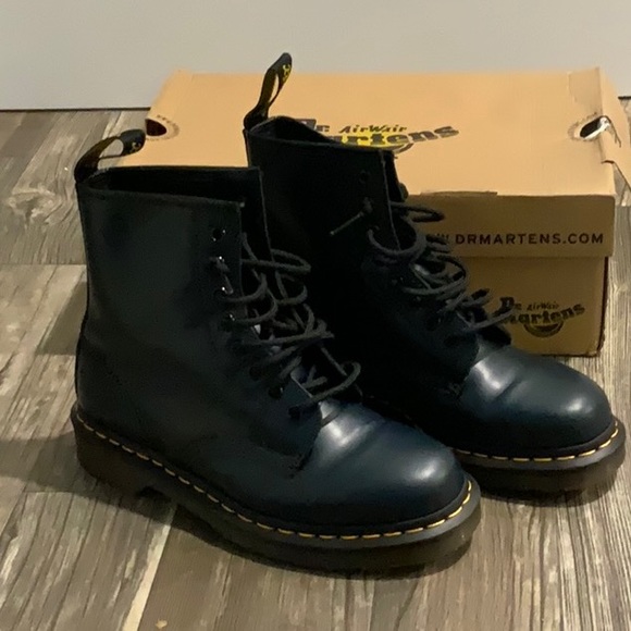 Dr. Martens Shoes - Dr. Martens 1460 Smooth Leather Combat Boots